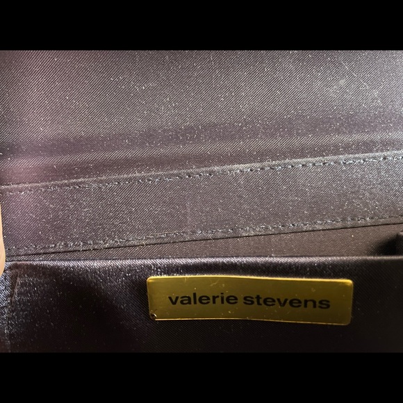 VALERIE STEVENS Satin Navy Blue Purse - Picture 9 of 12